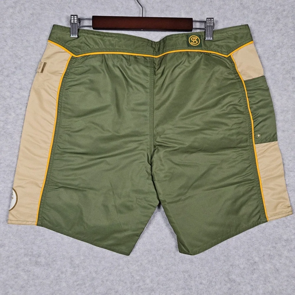 Seager Co (Men's 34) Green Everyday Holster Trunk Board Shorts Swim Surf Shorts